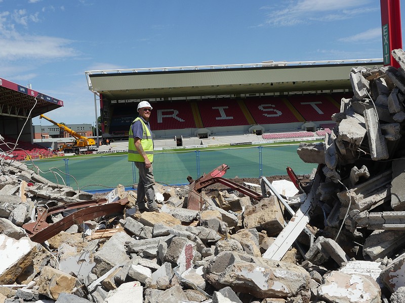 Ashton Gate Stadium site works photo 3