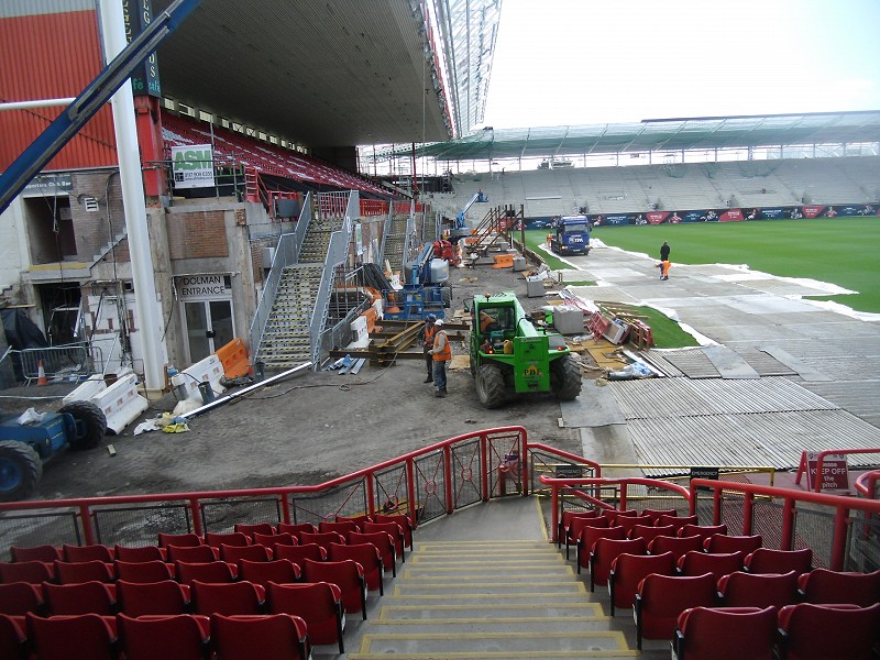 Ashton Gate Stadium site works photo 4