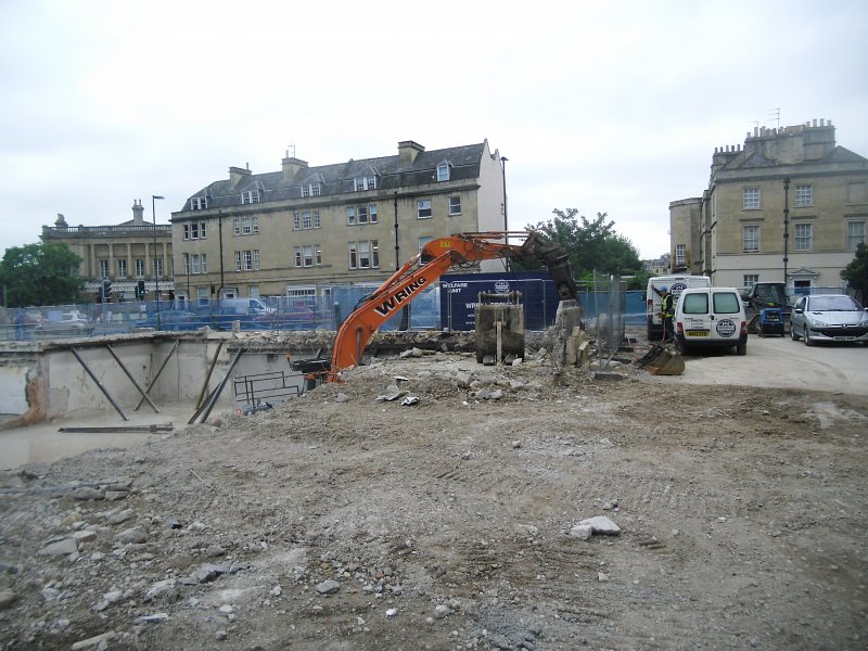 Kingsmead House demolition works